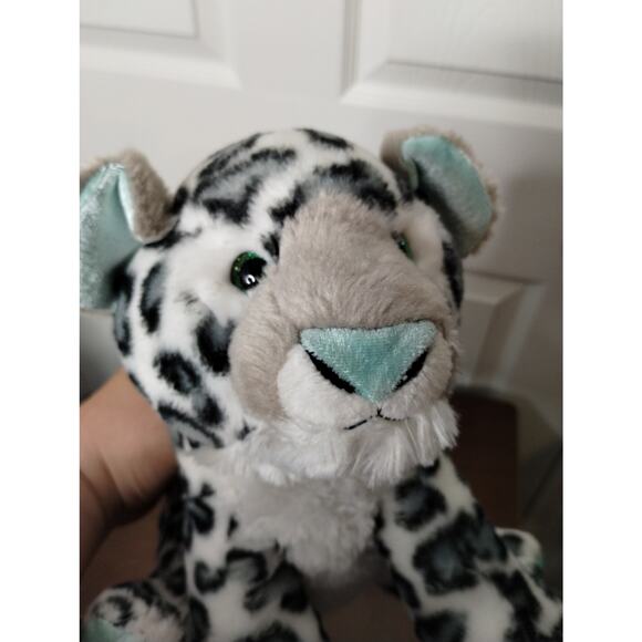 Aurora Destination Nation Snow Leopard Stuffed Animal Plush Sitting 12 Inches - Picture 5 of 7
